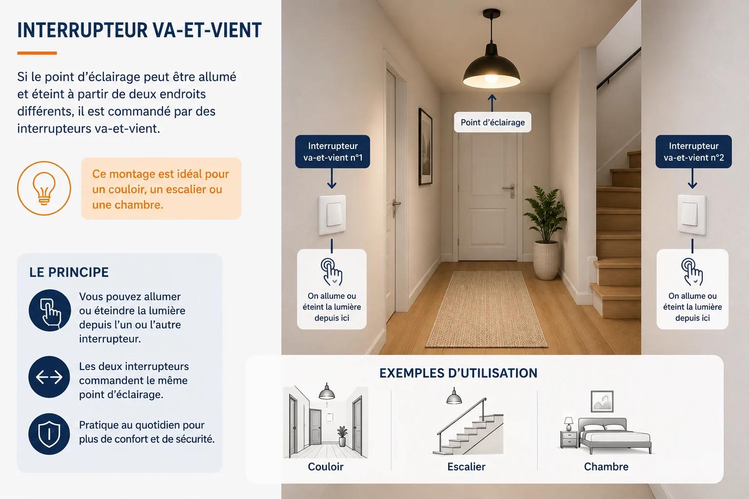 Interrupteur va-et-vient